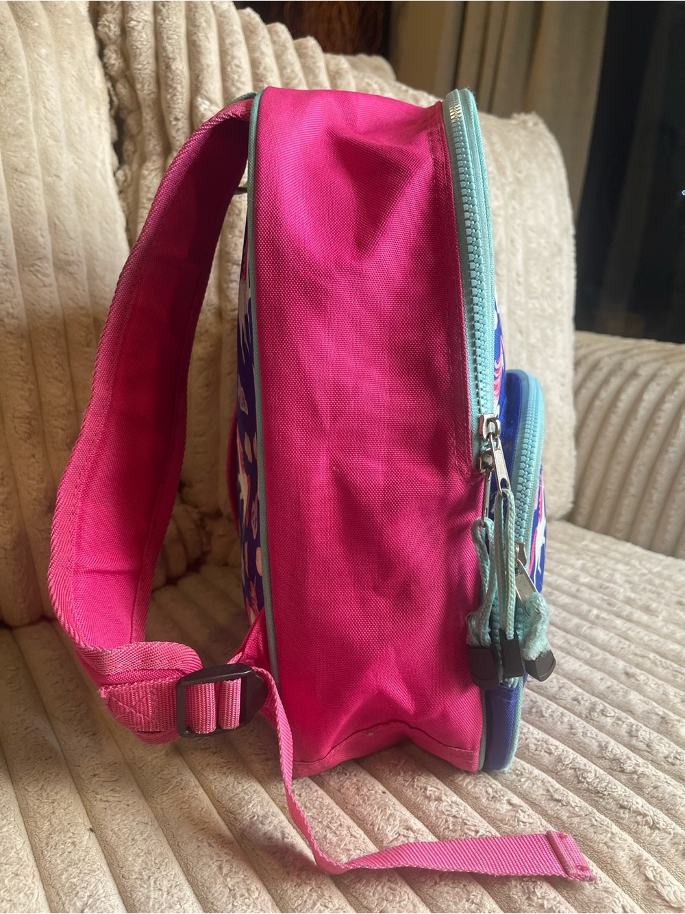 Crocodile Creek Kids Unicorn Backpack in Blue and Pink - Picture 2 of 8